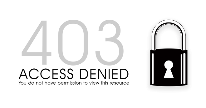 403 - Access Forbidden