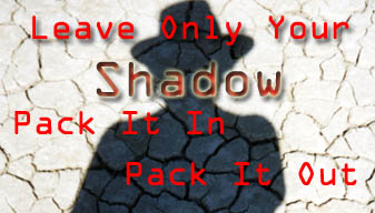 Luggage Tags - Leave Only Your Shadow