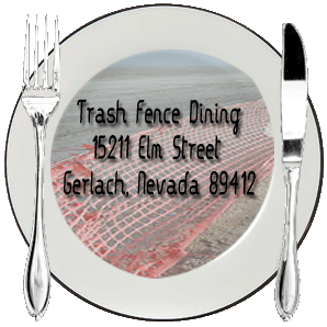Trash Fence Dining - Playa Dining in Style