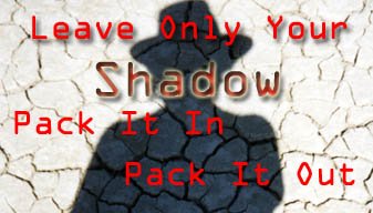 Luggage Tags - Leave Only Your Shadow